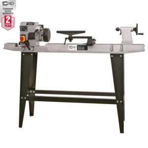 SIP 01938 Wood lathe 12"dia x 36" between centres 1hp motor on leg stand 230volt