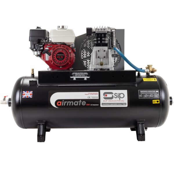 SIP04451 - Airmate Industrial Super Compressor - ISHP5.5/150ES. 150 Ltr. (Honda Petrol Engine) Electric Start. - Image 3
