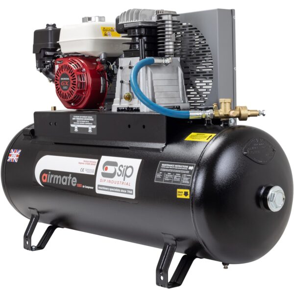SIP04451 - Airmate Industrial Super Compressor - ISHP5.5/150ES. 150 Ltr. (Honda Petrol Engine) Electric Start. - Image 4
