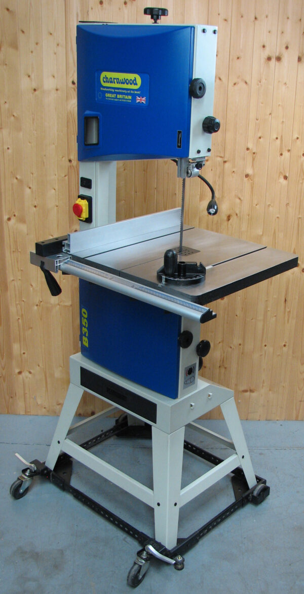 Charnwood B350 - 14" Premium Quality Bandsaw complete on leg stand with W522 Wheel base.