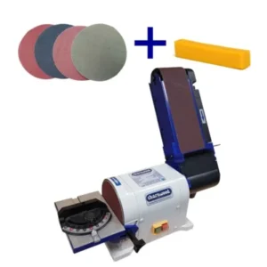 Package Deal; Charnwood BD46 Belt & Disc Sander, 4″ x 6″, BC01 Cleaner, VB150 & 4 x 6″ Discs