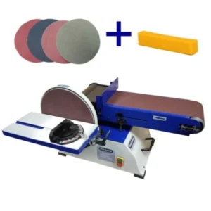 Package Deal; Charnwood BD610 Belt & Disc Sander, 6″ x 10″, BC01 Cleaner, VB300 & 4 x 10″ Discs