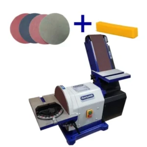 Package Deal; Charnwood BD48 Belt & Disc Sander, 4″ x 8″, BC01 Cleaner, VB300 & 4 x 8″ Discs