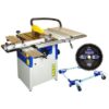 W629P Charnwood Table Saw Package with Wheel Kit and Low Noise Blade 230volt
