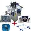 Charnwood W030P2 Spindle Moulder Package Deal with sliding table, block & cutters, router collet & sanding drum rebate block W522 wheel kit.