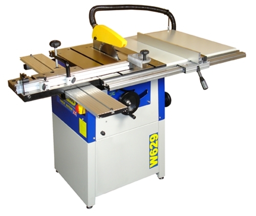 W629 Charnwood 10″ Table saw with sliding table & extension. 3.0hp motor.