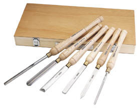 Draper 58697 AWL44 Six Piece HSS Draper Woodturning Chisel Set