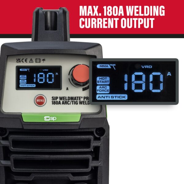 SIP 05696 WELDMATE® PRO 180A ARC/TIG Inverter Welder - Image 7
