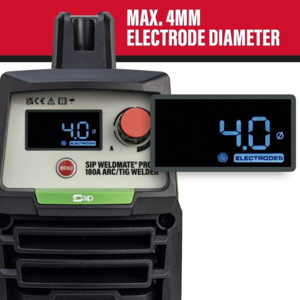 SIP 05696 WELDMATE® PRO 180A ARC/TIG Inverter Welder - Image 10