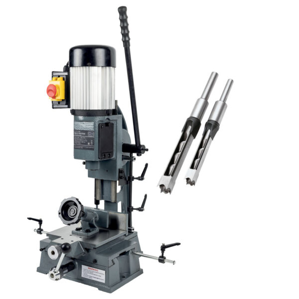 SIP 01944PACK Bench Morticer with Compound Table + SET OF THREE CHISEL AND BITS 6mm, 10mm, 12mm.