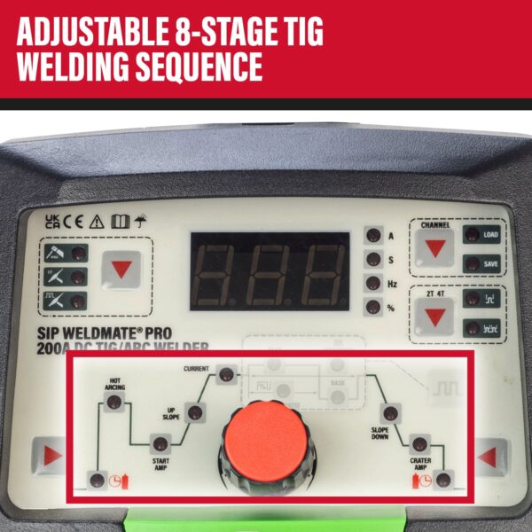 SIP 05695 WELDMATE® PRO 200A DC TIG/ARC Inverter Welder 230volt 16amp - Image 3
