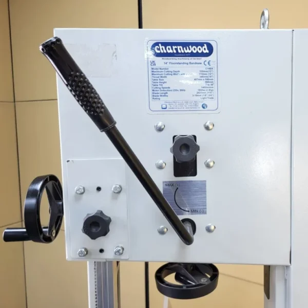 Charnwood C14BX  14" Bandsaw with 13" Cutting Depth with 1800watt Motor 230volt. - Image 10