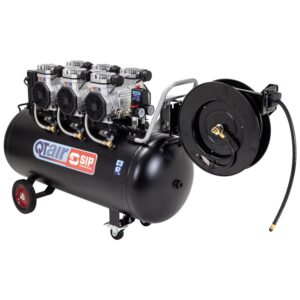 SIP 05498HR15 QT DD 4.5hp 200ltr Ultra Low Noise Compressor and hose reel