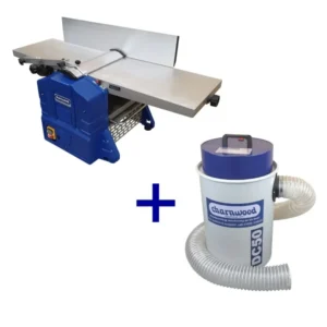 Charnwood Package Deal: PT250 Bench Top 10” x 5” Planer Thicknesser & DC50 Extractor