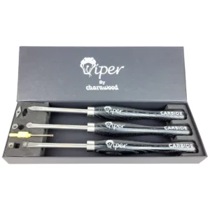 Charnwood TCSET3S Carbide Tipped Wood Turning Tools – 3 Piece Compact Set