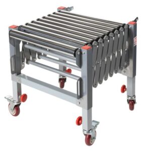 Holzmann RB9A flexible roller support table with 9 rollers / 130 kg capacity.