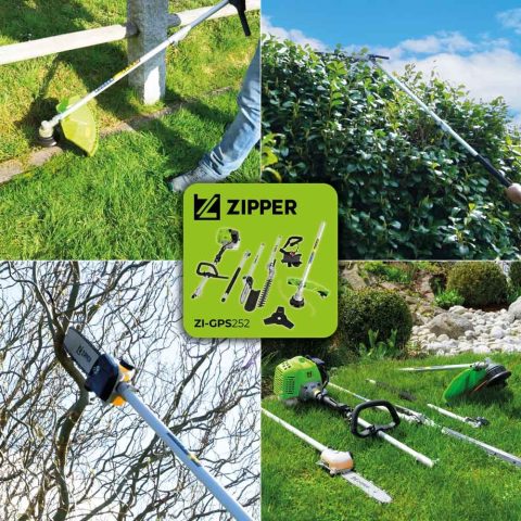 Zipper GPS252 Garden Maintenance Multi-tool, Hedge Strimmer, Grass Strimmer, Brush cutter Set - Image 7
