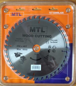 Tradesman Range Circular Saw Blade TCT 250mm x 40 Teeth x 30mm bore.
