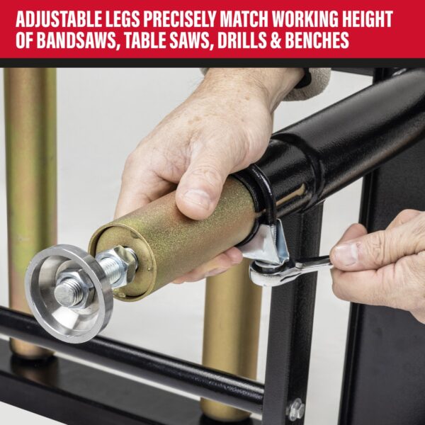 SIP 01395 Adjustable Roller Stand Table 1500x400mm 400kg - Image 4