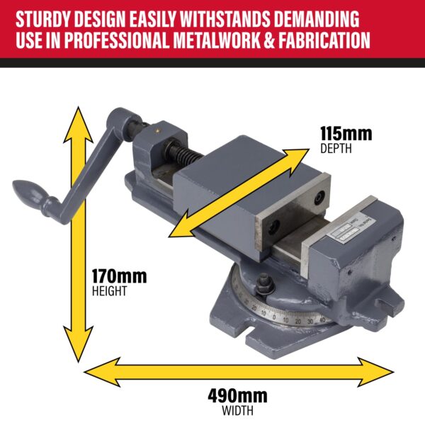 SIP 01728 4" Swivel Machine Vice - Image 7