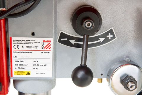Holzmann SB162VN 16mm Variable speed drill press 230volt - Image 3