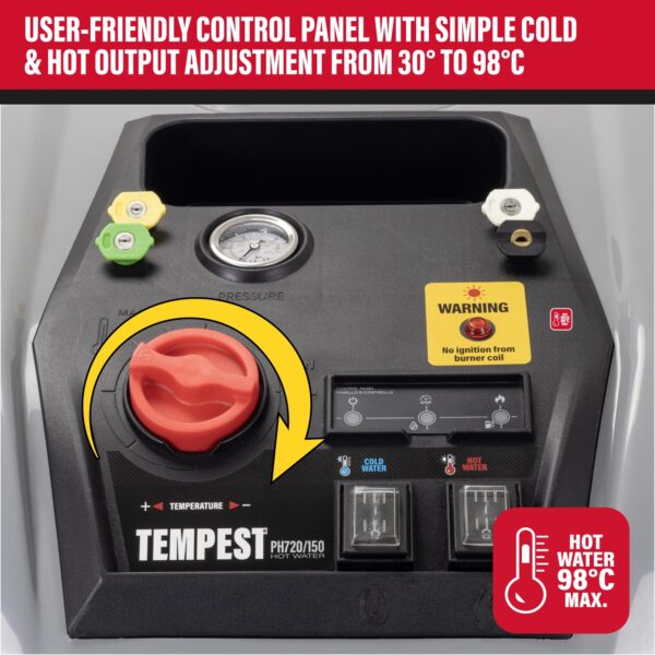 SIP 08957 TEMPEST PH720/150 Hot Electric Pressure Washer 230volt - Image 21