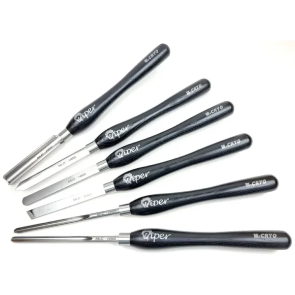 Charnwood M2CSET6 Cryo Hardened M2 HSS Woodturning Chisel Set - Image 7