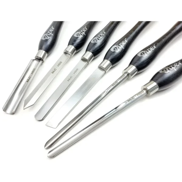 Charnwood M2CSET6 Cryo Hardened M2 HSS Woodturning Chisel Set - Image 8