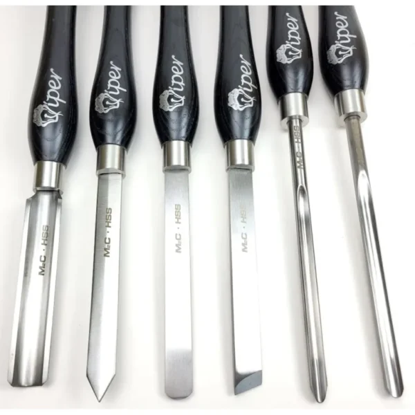Charnwood M2CSET6 Cryo Hardened M2 HSS Woodturning Chisel Set - Image 9