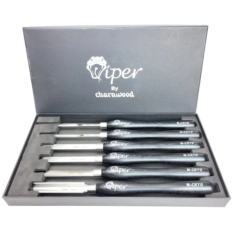 Charnwood M2CSET6 Cryo Hardened M2 HSS Woodturning Chisel Set