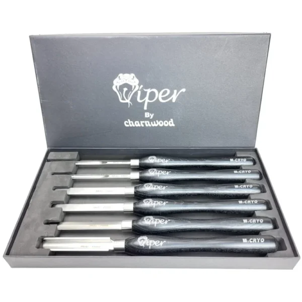 Charnwood M2CSET6 Cryo Hardened M2 HSS Woodturning Chisel Set - Image 6
