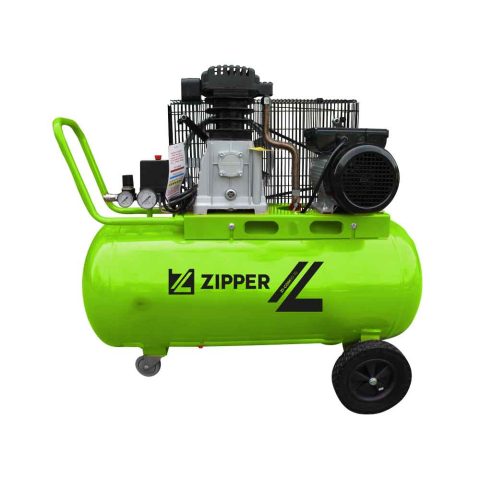 Zipper ZI-COM90-10 Belt driven compressor 90 Ltr Tank 10 Bar 3hp motor