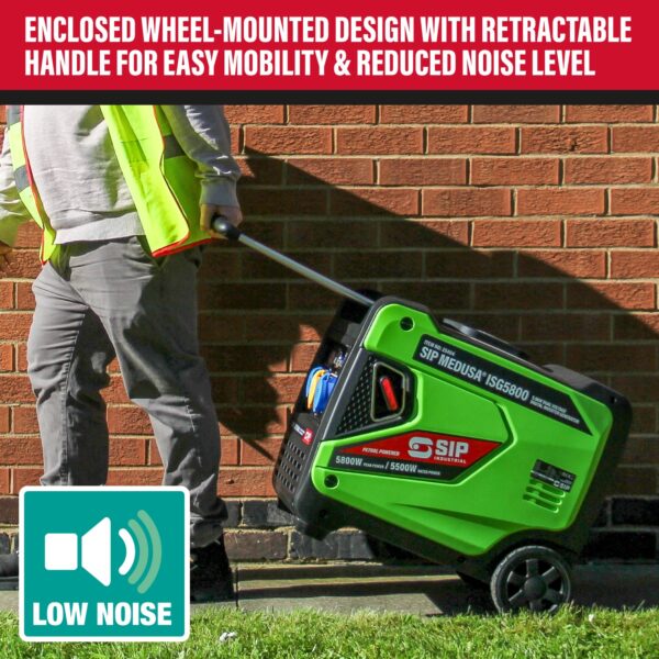 SIP MEDUSA® 25404 ISG5800 Digital Inverter Generator 5.8kW Dual Voltage Petrol Engine - Image 5