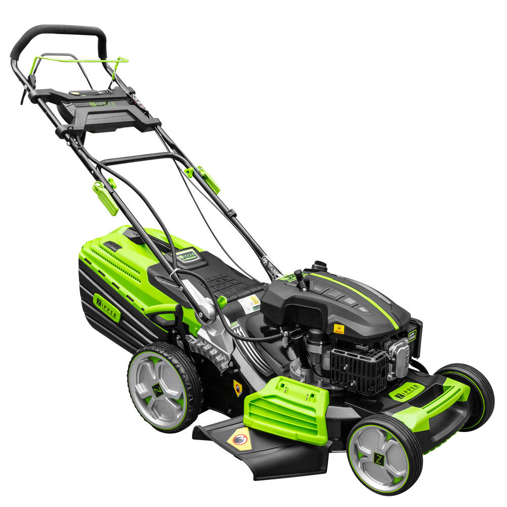 Zipper ZI-BRM52EST Petrol Lawn Mower Self Propelled Electric Start 520mm cutting width.