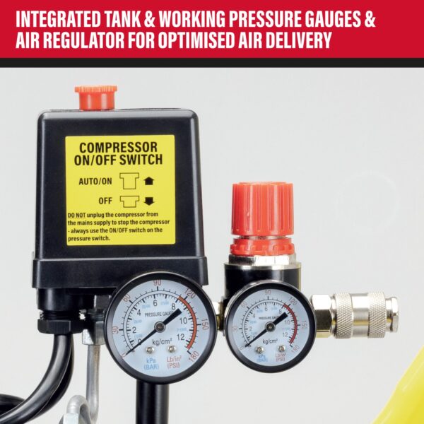 05871 SIP 110Volt 24Ltr Low Noise Direct Drive Compressor - Image 6