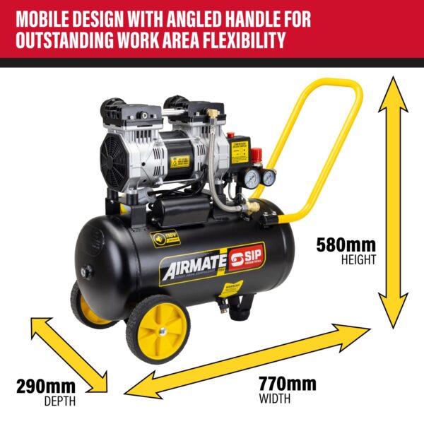 05871 SIP 110Volt 24Ltr Low Noise Direct Drive Compressor - Image 8